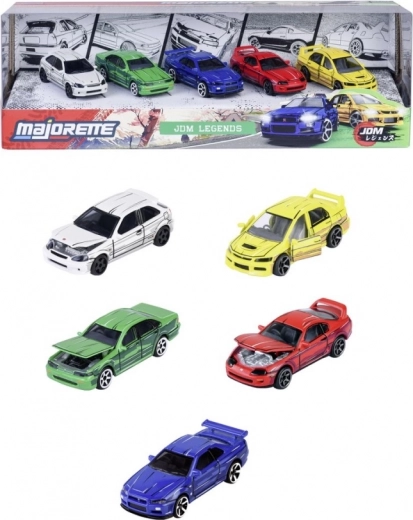 Majorette Japan Series 5-teiliges Set Metallautos 1:64