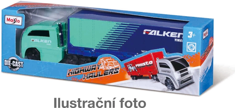 Maisto Highway Haulers Metall-Sattelzug mit Anhänger