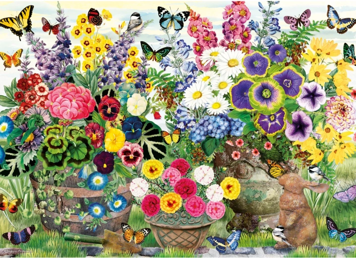 GIBSONS Puzzle Gartenparty 1000 Teile