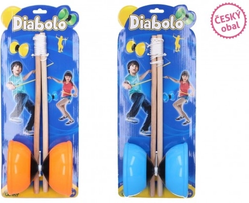 Großes Diabolo Set Kunststoff/Holz für Kinder