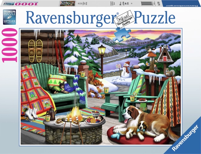Ravensburger Puzzle Ganzer Tag in den Bergen 1000 Teile