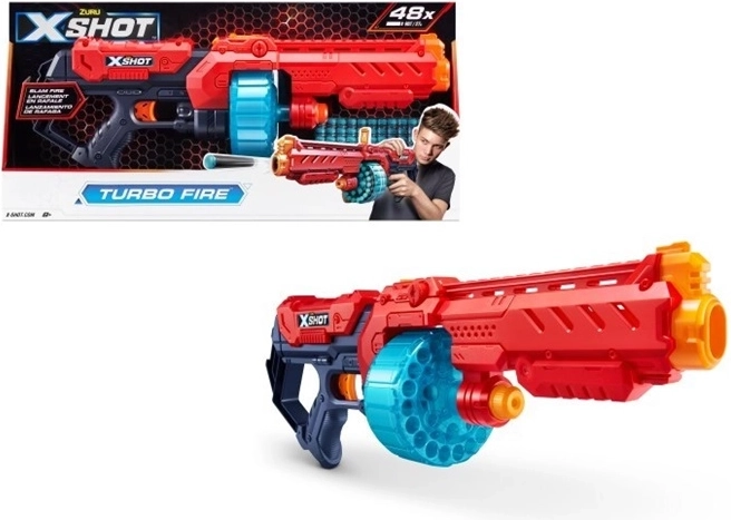ZURU X-Shot Excel Turbo Fire Schaumstoffpfeil-Blaster