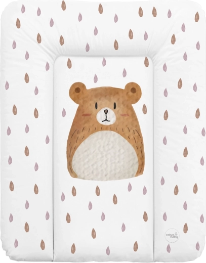 Ceba Baby weiche Wickelauflage 50 × 70 cm Basic Bear Buddy - 1 Stück