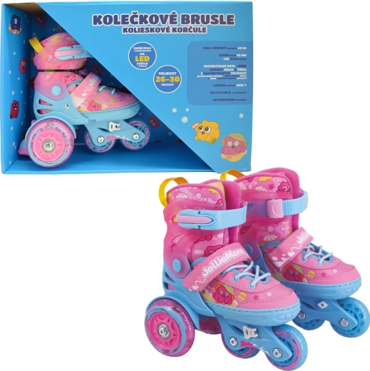 Leuchtende Kinder-Inlineskates rosa (Größe 26–30) SPARKYS