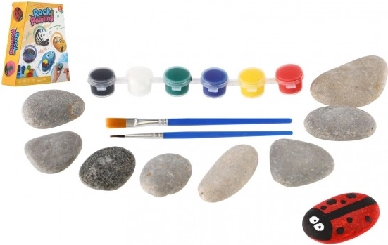 Steine bemalen – Kreativset mit Farben und Pinseln