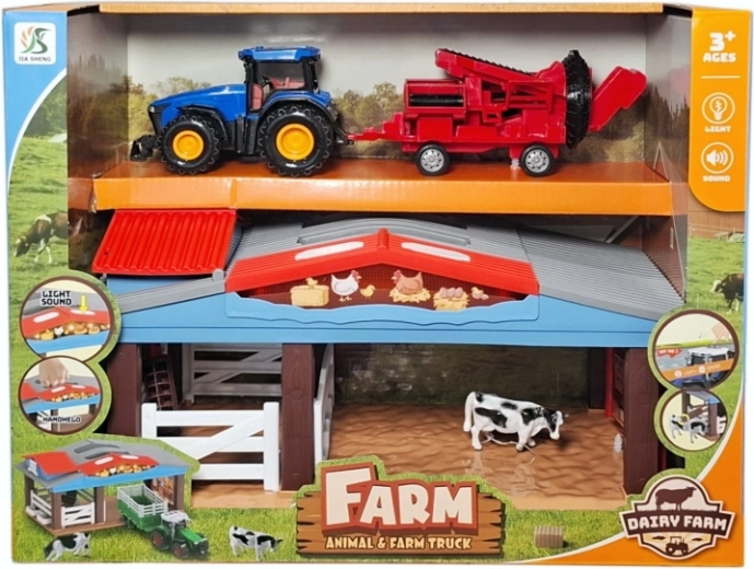 Bauernhof-Spielset „Farm“ mit Zubehör, Licht und Sound – 1 Stück