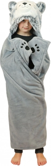 Cozy Noxxiez warme Kapuzendecke Husky