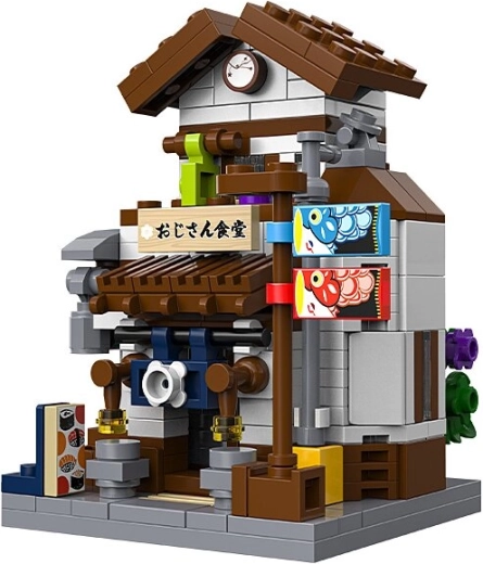 CaDA Mini japanisches Restaurant aus Bausteinen im Maßstab 1:65