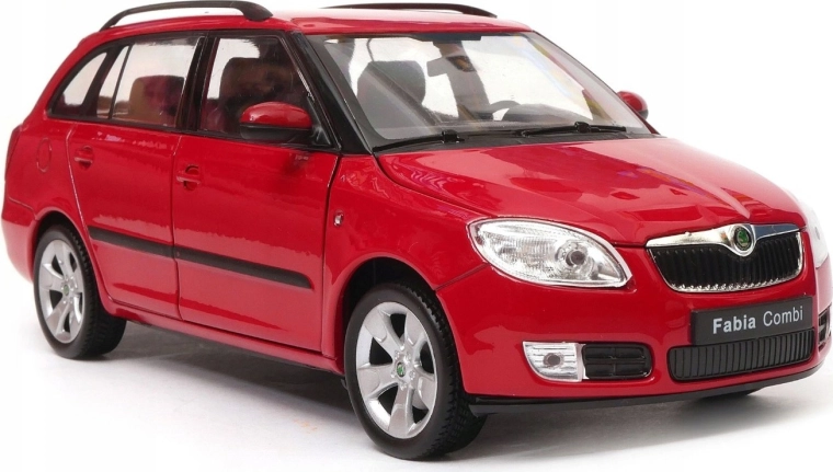 Welly Metallmodellauto Škoda Fabia Combi II (2009) 1:24 rot