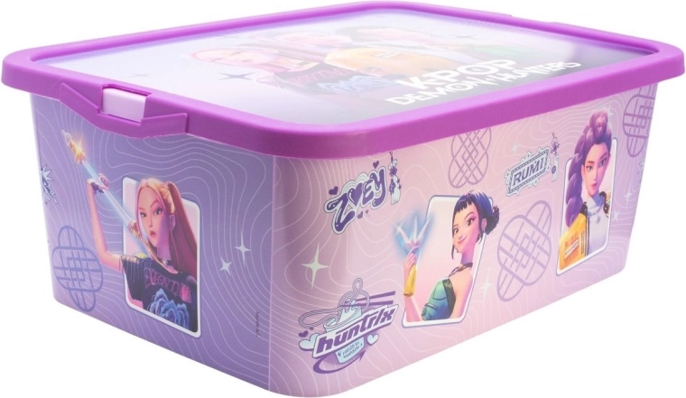 STOR Aufbewahrungsbox 13 l K-Pop: Dämonenjägerin violett