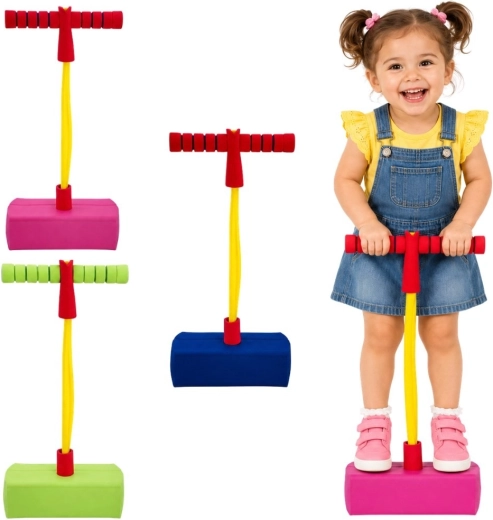 Woopie Schaumstoff-Pogo-Hüpfer für Kinder (Farbmix)