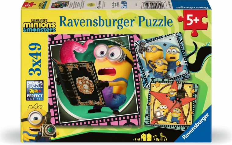 Ravensburger Puzzle Minions und Monster 3×49 Teile