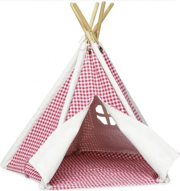 Mini-Tipi für Puppen – kariert