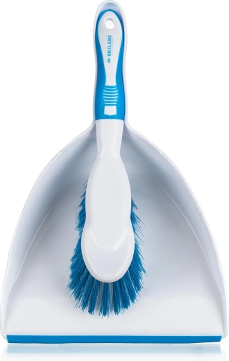 Kehrbesen und Kehrschaufel mit Gummilippe EXCLUSIVE