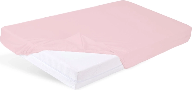 Babymatex wasserdichtes Spannbettlaken aus Bambus 60 × 120 cm, rosa