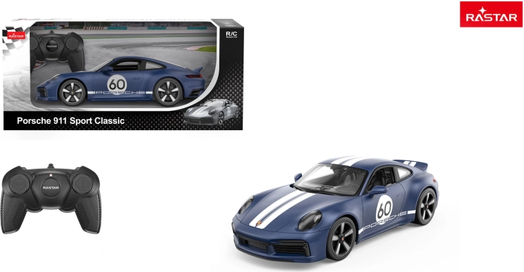 Rastar ferngesteuertes Auto Porsche 911 Sport Classic 1:16 blau