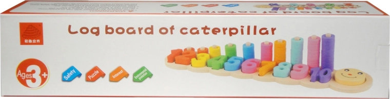Holzlernspielzeug mit Zahlen, Formen und Farben