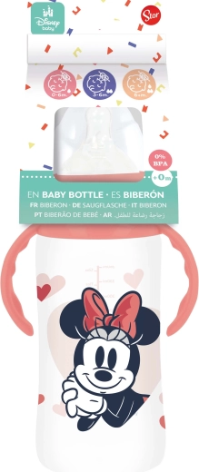 Babyflasche mit Griffen 360 ml mit Anti-Kolik-System MINNIE