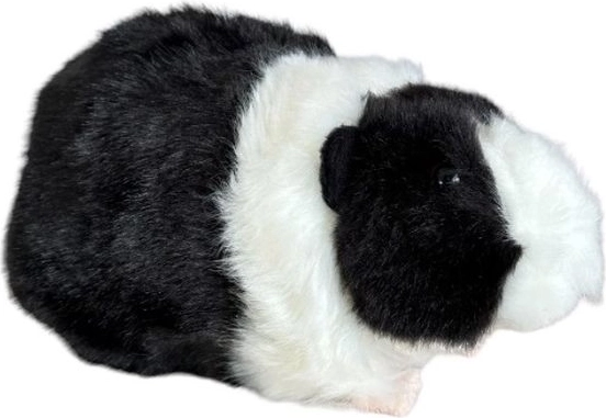 Schwarz-weißes Plüsch-Meerschweinchen 20 cm