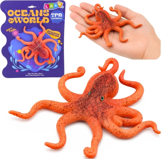 Realistische Gummifigur Oktopus 12 cm