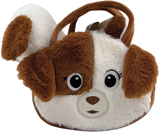 Plüsch-Handtasche Hund mit Hündchen Tapka