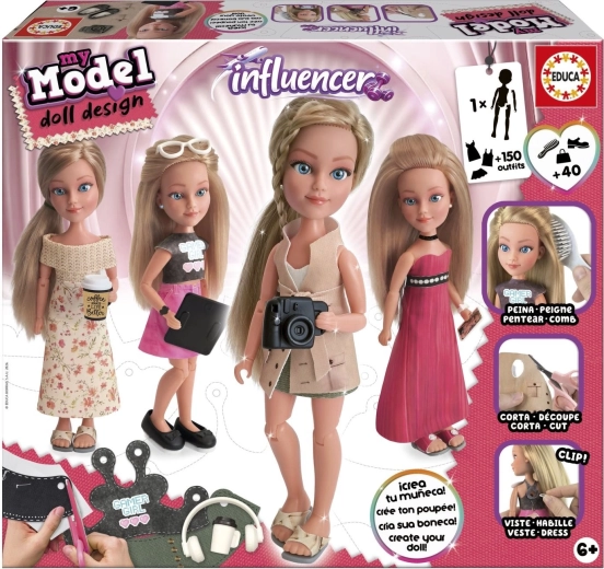 Educa My Model Doll Design Kreativset Influencerin