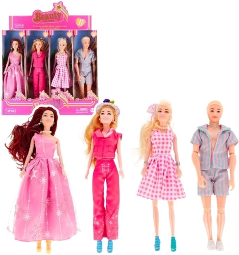 Beauty Modepuppe mit beweglichen Gelenken (4 Varianten)
