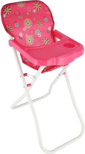 Hoher Puppenstuhl mit Tablett, klappbar