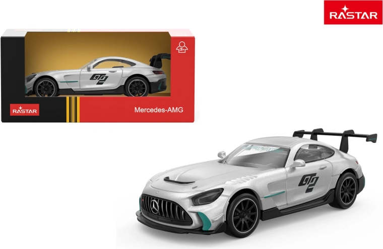 Metallauto-Modell Rastar Mercedes-AMG GT2 1:43 silbern