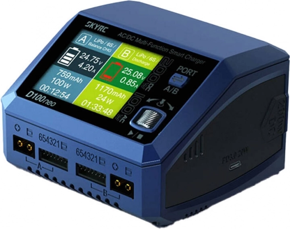 Duale intelligente Ladegerät SKYRC D100neo 200 W