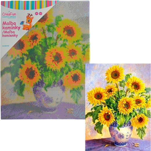Diamantmalerei Sonnenblume 30 × 40 cm