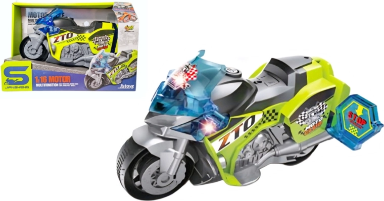 Sportmotorrad mit Licht und Sound für Kinder
