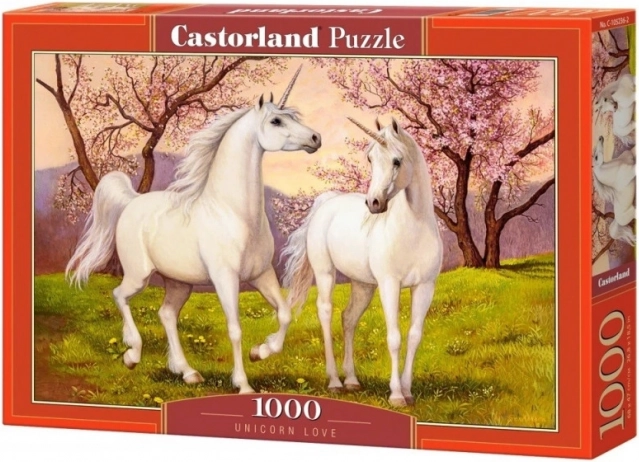 Puzzle 1000 Teile Verliebte Einhörner