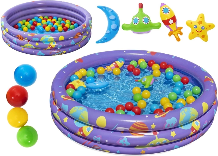 Aufblasbares Kinderbecken mit Bällen von Bestway