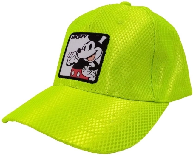 Grüne Kinder-Schirmmütze Mickey Mouse