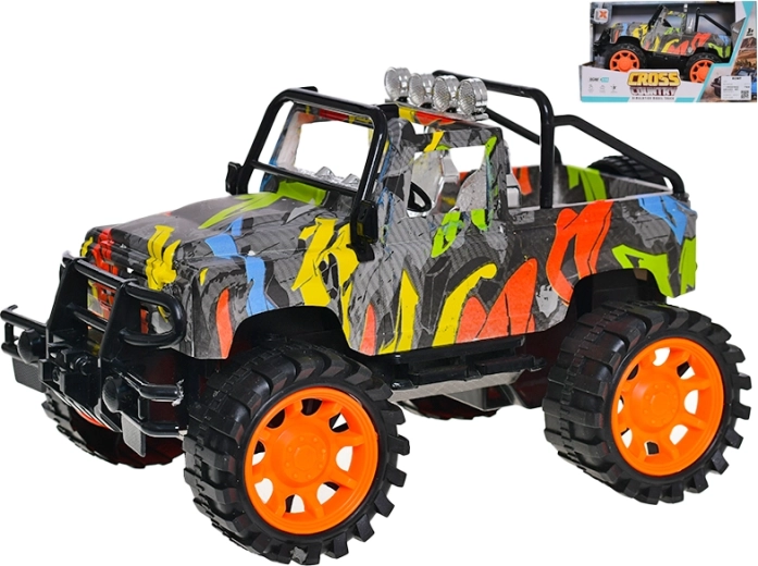 Jeep Graffiti 1:14 Kunststoff-Geländemodell mit Schwungrad