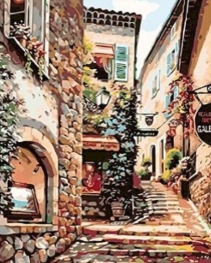 Diamantmalerei Magie der Altstadt 30 × 40 cm