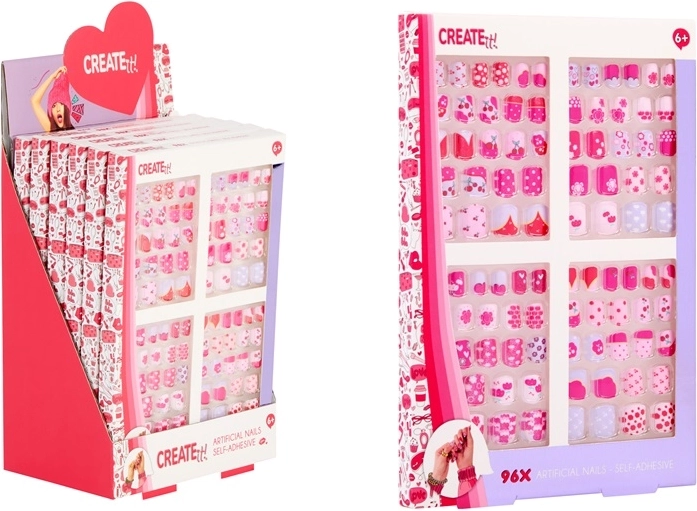 Create It! bunte selbstklebende Nägel für Kinder (96 Stk.)