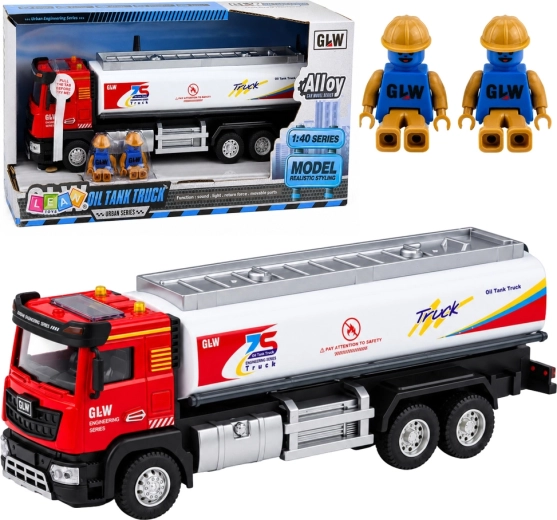 Metall-Tankwagen mit Schwungradantrieb mit Lichtern und Geräuschen 1:40 - 1 Stück