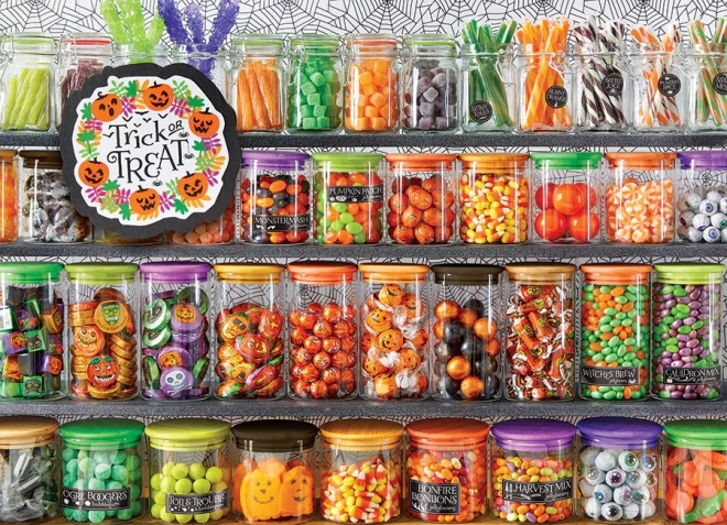 Puzzle Halloween: Süßes oder Saures 1000 Teile von COBBLE HILL