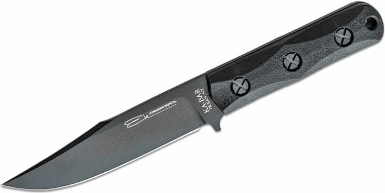 Kampfmesser KA-BAR EK50 Commando Short Clip Point, schwarz, Ultramid, Celcon-Scheide