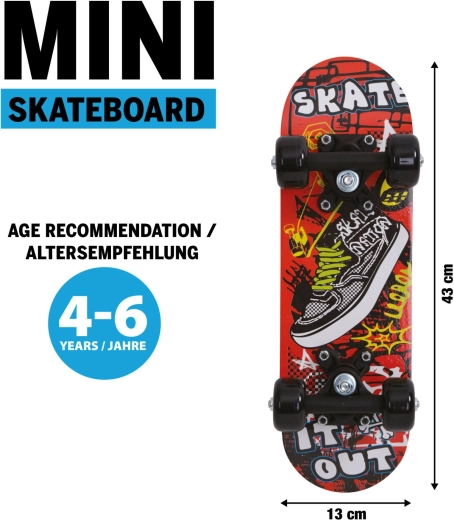 Schildkröt Mini-Skateboard „Skate it out“ 17"