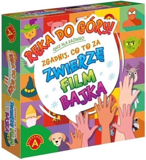 Quiz-Brettspiel „Hand hoch“ – Tiere, Filme und Märchen