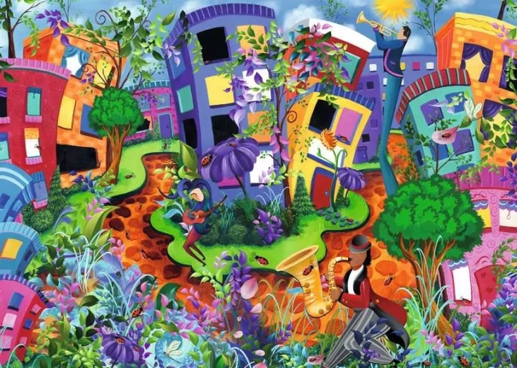 Puzzle Abstrakte Welt der Marienkäfer 1000 Teile RAVENSBURGER