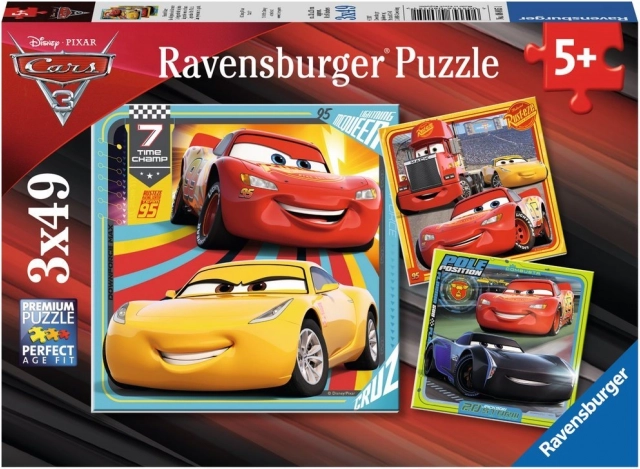 Ravensburger Puzzle Cars 3 im Rennen 3×49 Teile