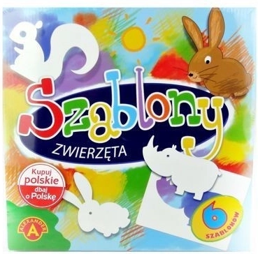Kreativ-Set Schablonen Tiere