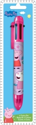 Kugelschreiber 6 Farben PEPPA WUTZ