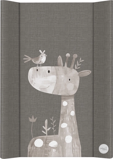 Ceba Baby weiche profilierte Wickelauflage für die Kommode 50 × 70 cm Basic Friendly Giraffe