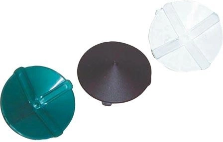 Kunststoffkappe für Zaunpfosten 80 mm mit Feder, grün