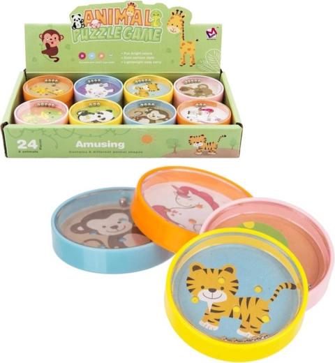 Motorisches Kugellabyrinth-Taschenpuzzle Tiere – 1 Stück